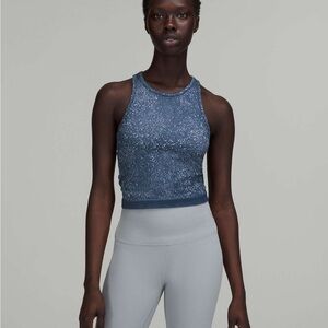 Lululemon Ebb to Street Cropped Racerback Tank Top size 0